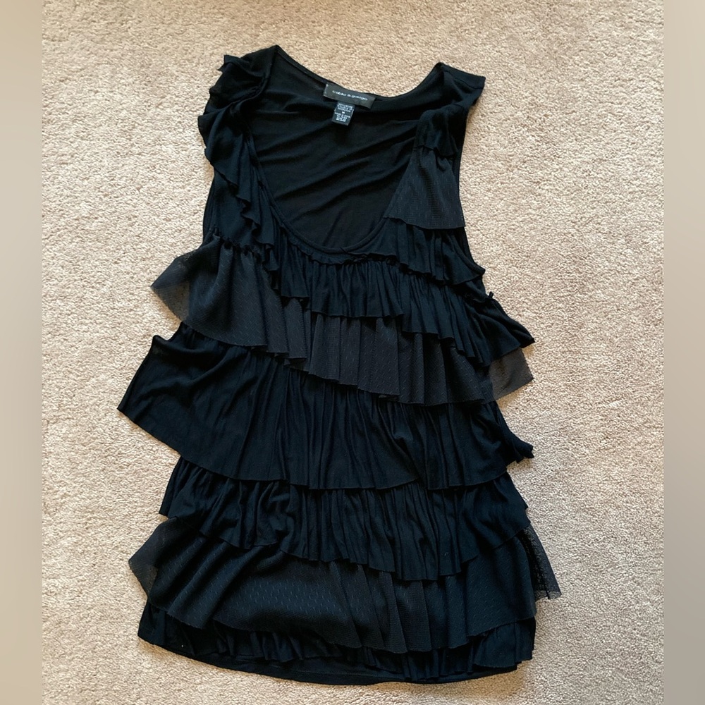 Black Ruffle Tank Top 🖤✨🖤✨ - Picture 6 of 8